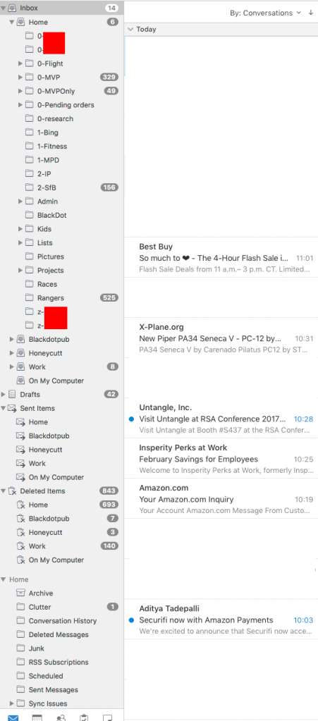 Focused Inbox doesn't work in the Mac Outlook Unified Inbox